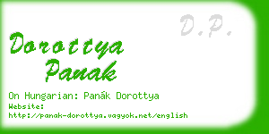 dorottya panak business card