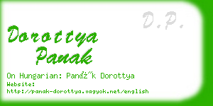 dorottya panak business card